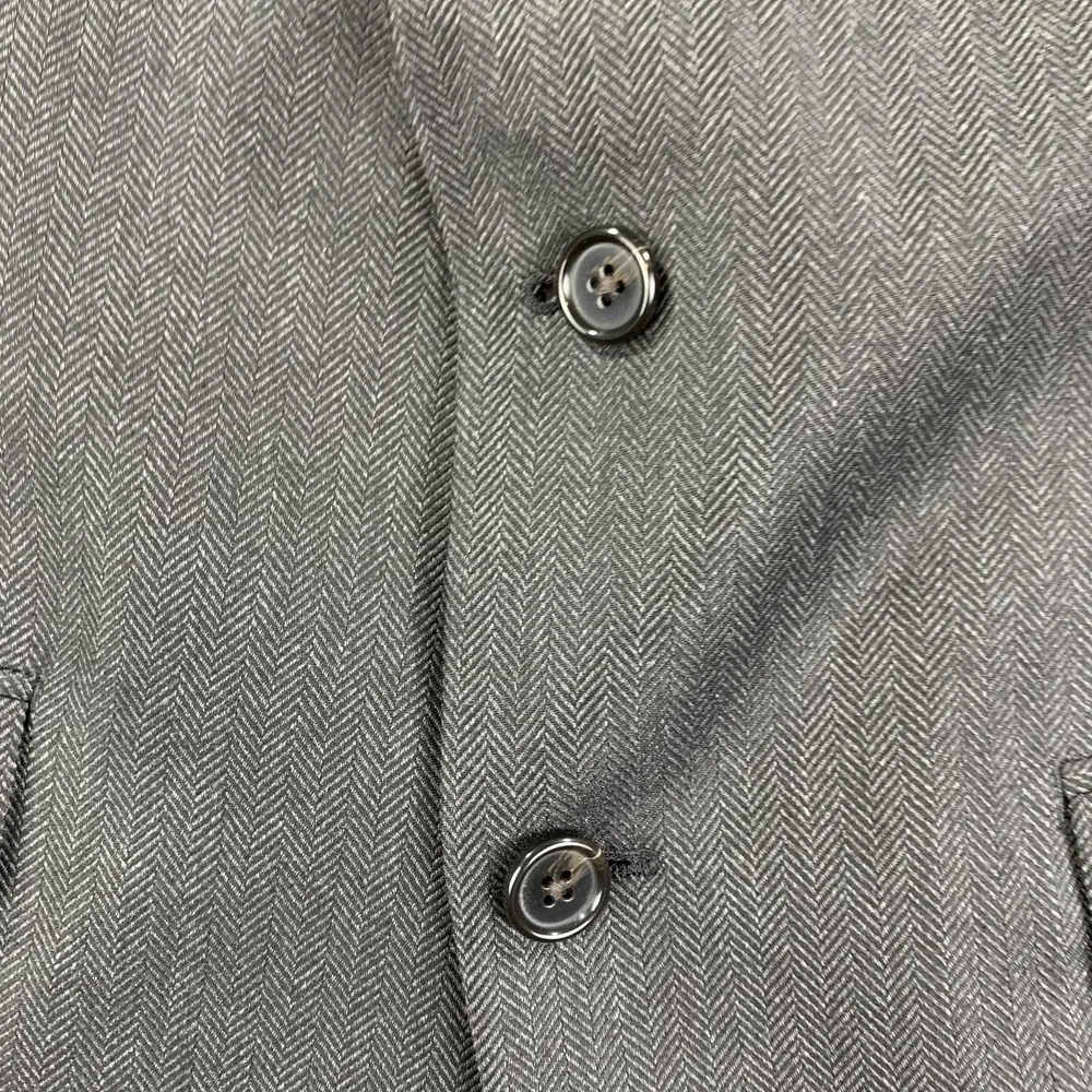 Lauren Ralph Lauren Sport Coat Men‎ 42R Gray Herringbone 2 Button Notch Stretch